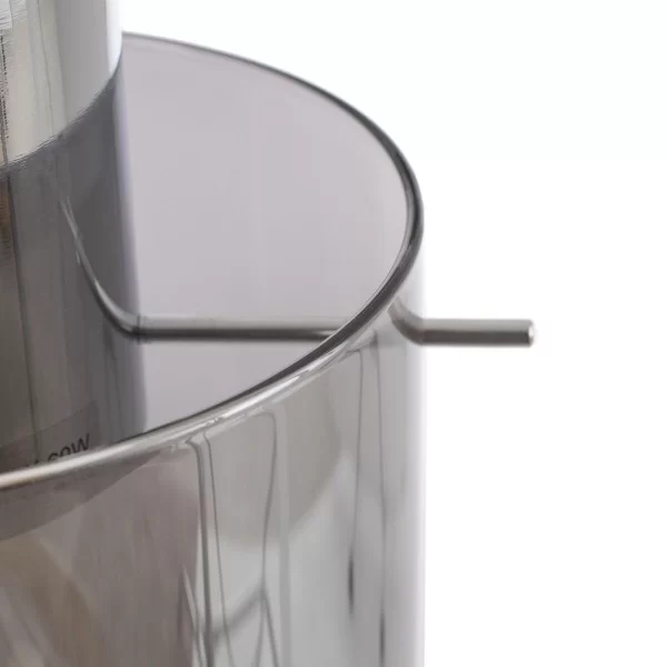 Ceiling Light 13 x 13 x 120 cm Crystal Metal Silver Ø 15 cm