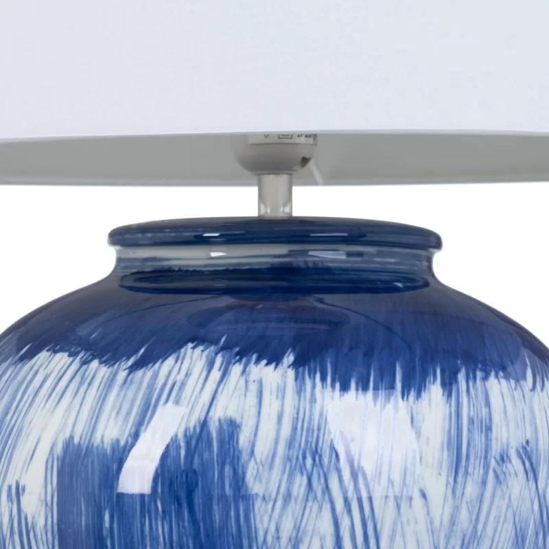Desk lamp 41 x 41 x 76 cm Ceramic Blue