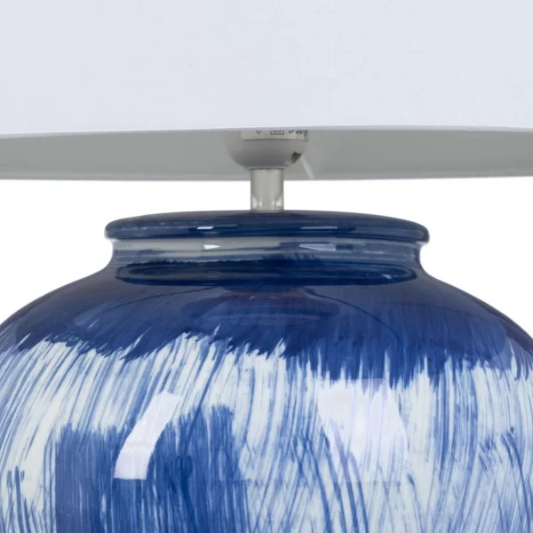 Desk lamp 41 x 41 x 76 cm Ceramic Blue