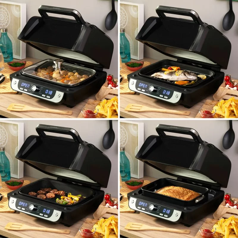Oil-free Fryer with Grill, Accessories and...