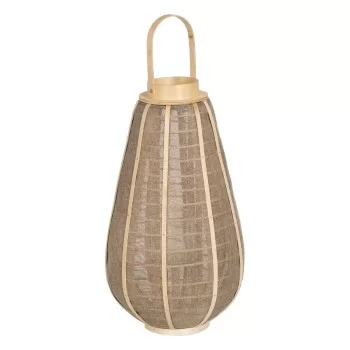Lantern Candleholder Lantern Beige Natural Jute Crystal...
