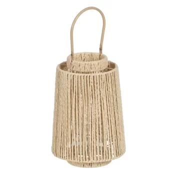 Lantern Candleholder Lantern Cream Natural Metal Paper...