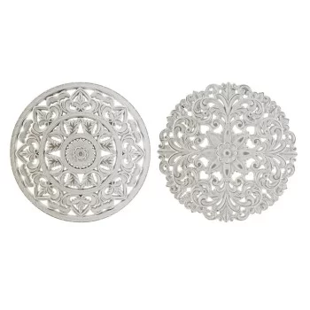 Wall Decoration DKD Home Decor White Mandala Indian Man...