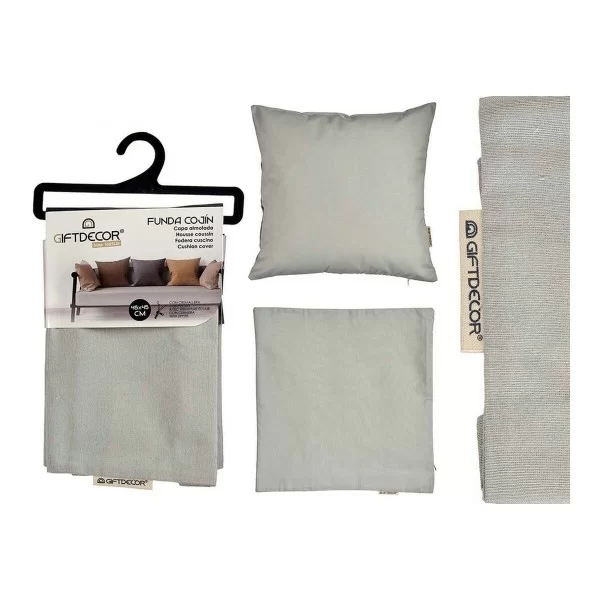 Cushion cover Grey Light grey 45 x 0,5 x 45 cm 60 x 0,5 x 60 cm