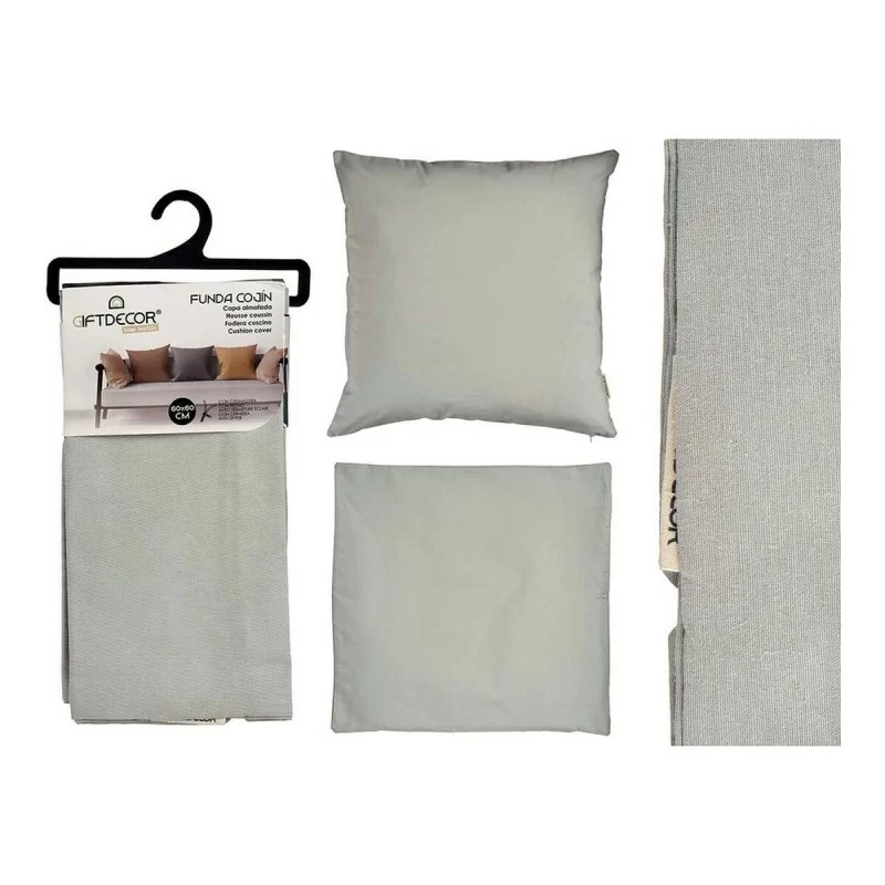 Cushion cover Grey Light grey 45 x 0,5 x 45 cm...