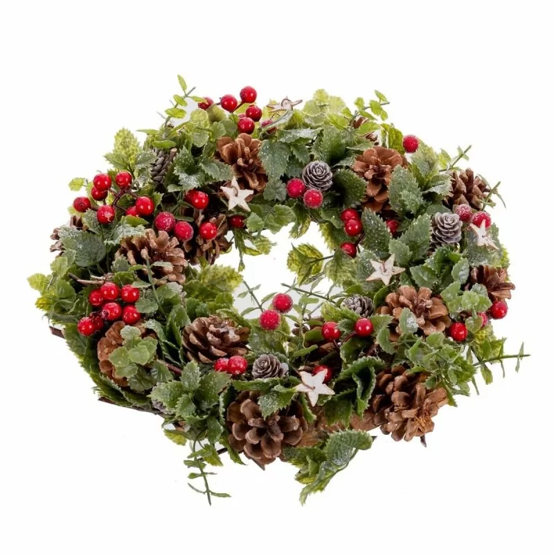 Advent wreathe Red Multicolour Plastic Foam...