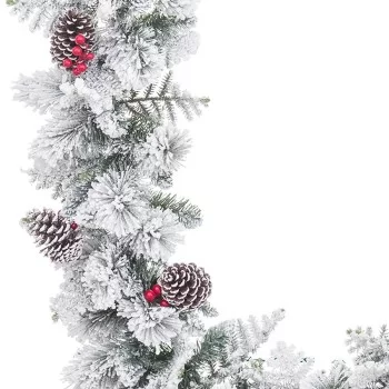Christmas garland White Multicolour Polyethylene... 2