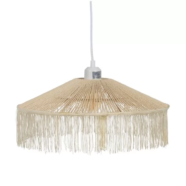 Ceiling Light Beige Paper Iron 220-240 V 41 x 41 x 17 cm