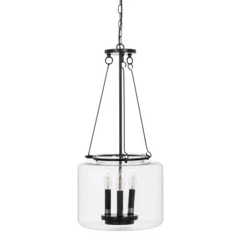 Ceiling Light Black Crystal Iron 220-240 V 35 x 35 x 72 cm 2