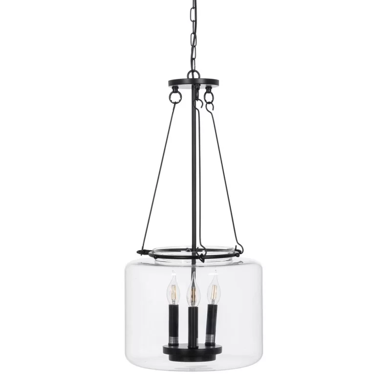 Ceiling Light Black Crystal Iron 220-240 V 35 x...