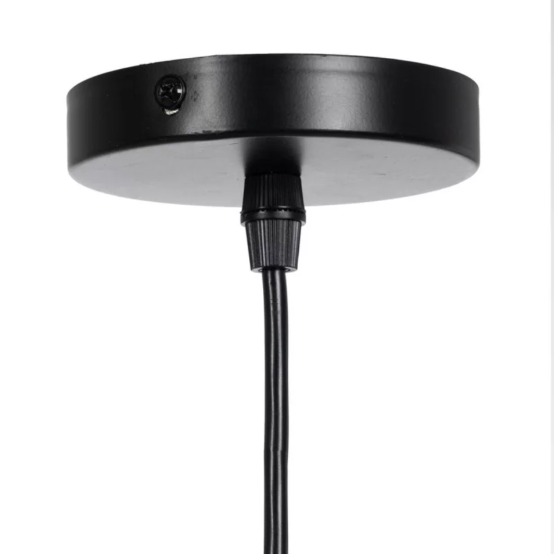 Ceiling Light Black Natural Wood Iron 220-240 V...
