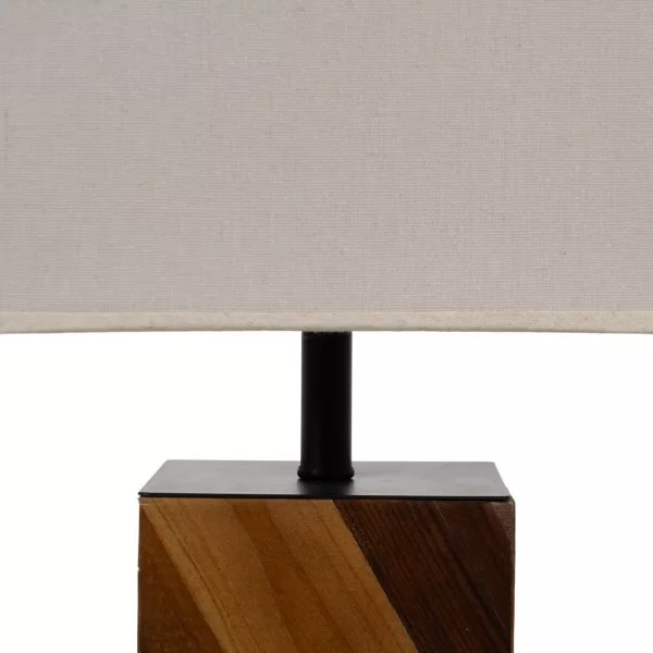 Desk lamp Brown Cream 60 W 220-240 V 25 x 25 x 51 cm
