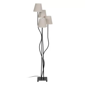 Floor Lamp Brown Black Cream Iron 60 W 220-240 V 38 x 34...