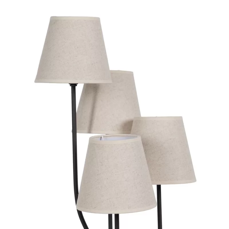 Floor Lamp Brown Black Cream Iron 60 W 220-240...