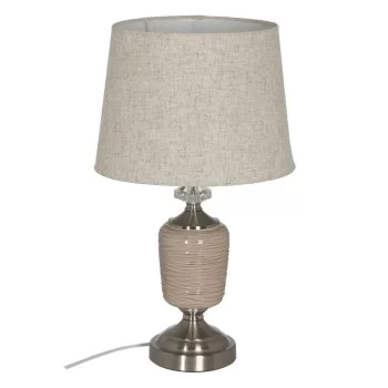 Desk lamp Beige Silver Metal Crystal 10 W 220 V 31,5 x...