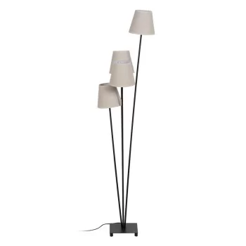 Floor Lamp Brown Black Cream Iron 60 W 220-240 V 30 x 36...