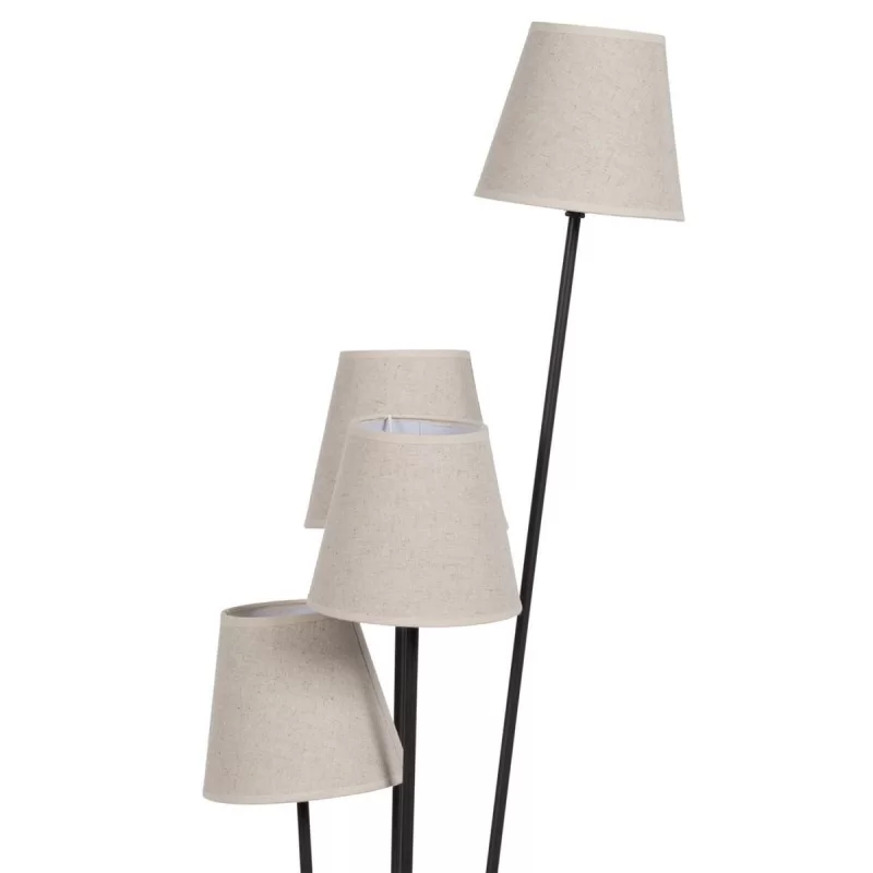 Floor Lamp Brown Black Cream Iron 60 W 220-240...