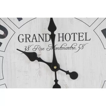 Wall Clock DKD Home Decor White Black Crystal Iron 61 x 6... 2