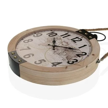 Wall Clock Versa Mapamundi 40 x 6,5 x 47 cm MDF Wood 2