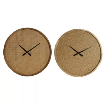Wall Clock DKD Home Decor Wood Brown Tropical 60 x 5 x 60...