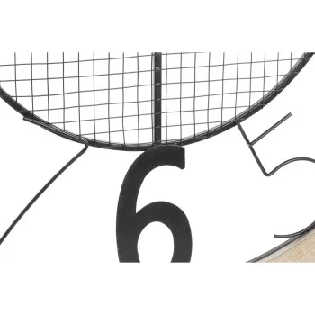 Wall Clock DKD Home Decor Natural Black MDF Iron (70 x 4... 2