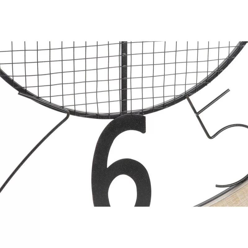 Wall Clock DKD Home Decor Natural Black MDF...