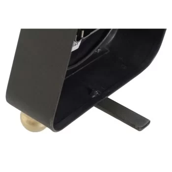 Table clock DKD Home Decor Black Silver PVC Metal Plastic... 2