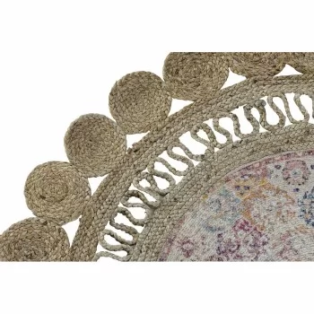 Carpet DKD Home Decor Chenille Jute Boho (120 x 120 x 0.5... 2