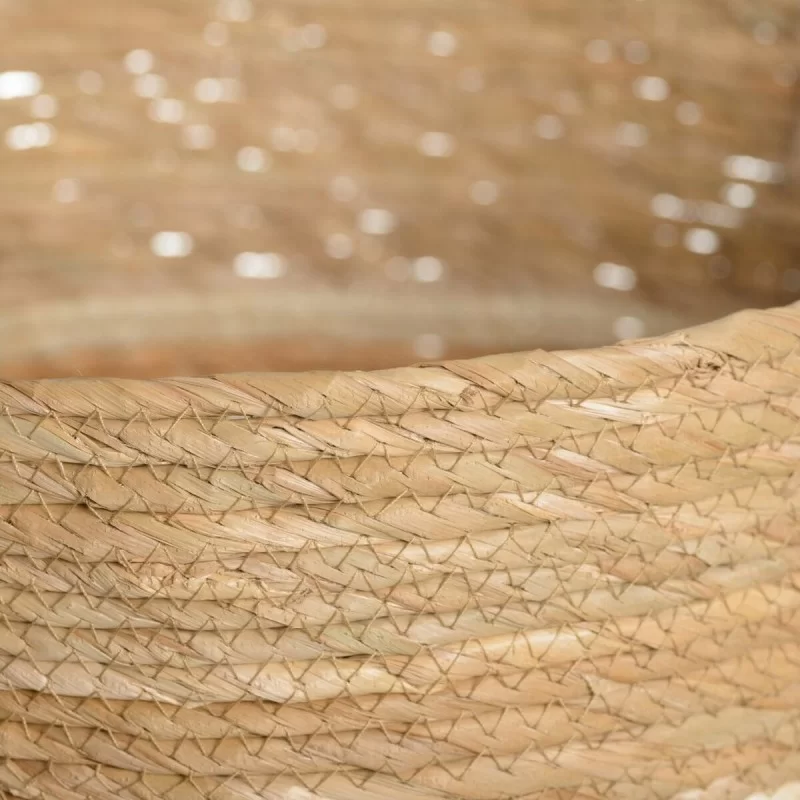 Set of Baskets 42 x 42 x 48 cm Natural Orange...