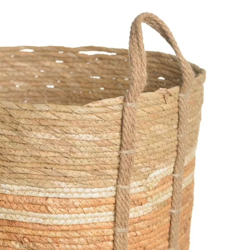 Set of Baskets 42 x 42 x 48 cm Natural Orange...