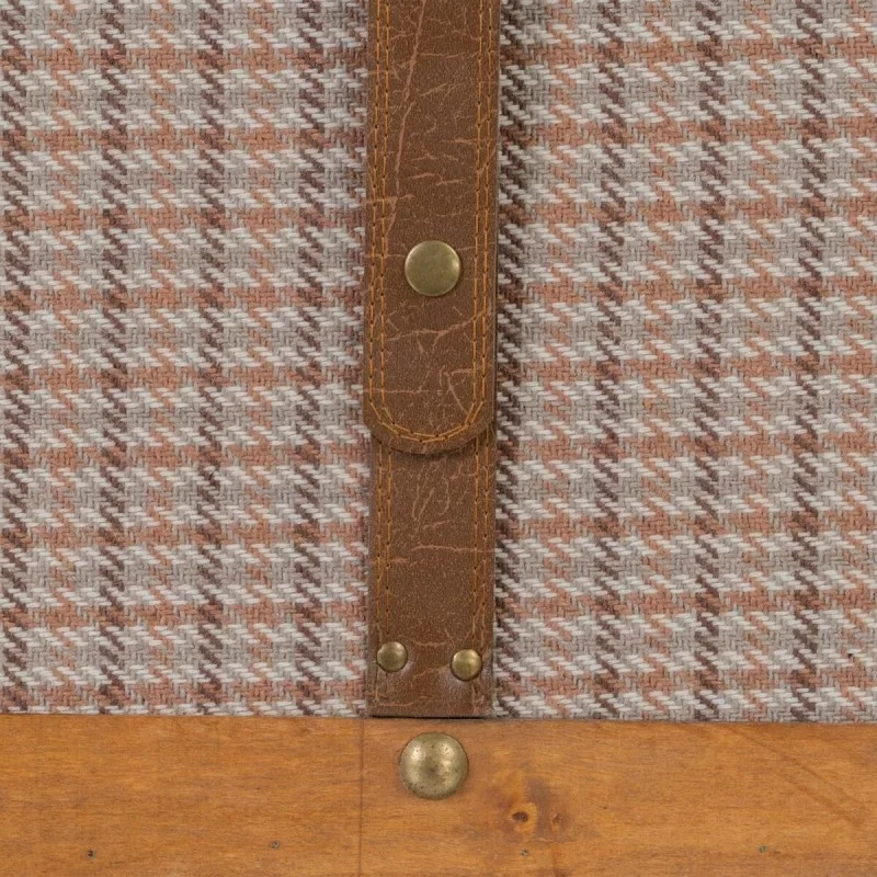 Set of Chests 90 x 47 x 45 cm Synthetic Fabric...