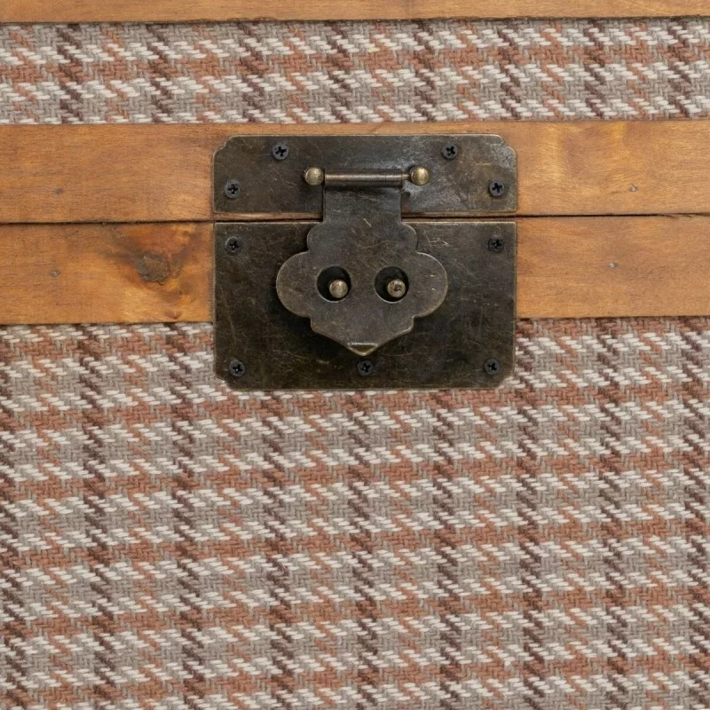 Set of Chests 90 x 47 x 45 cm Synthetic Fabric...