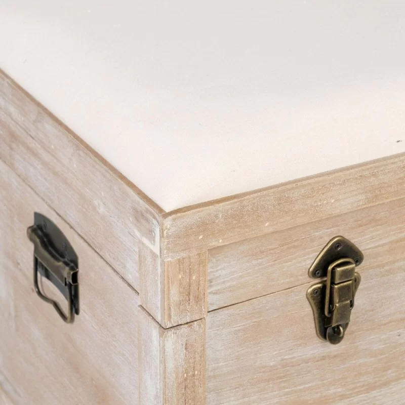 Set of Chests Synthetic Fabric 80 x 40 x 42 cm...