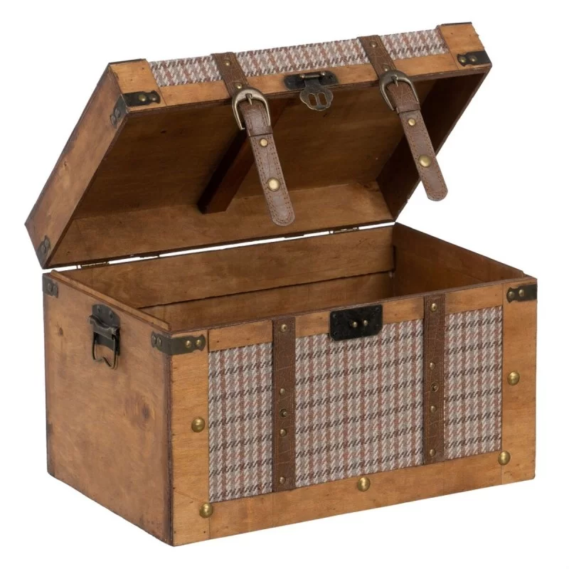 Set of Chests 45 x 30 x 29 cm Synthetic Fabric...