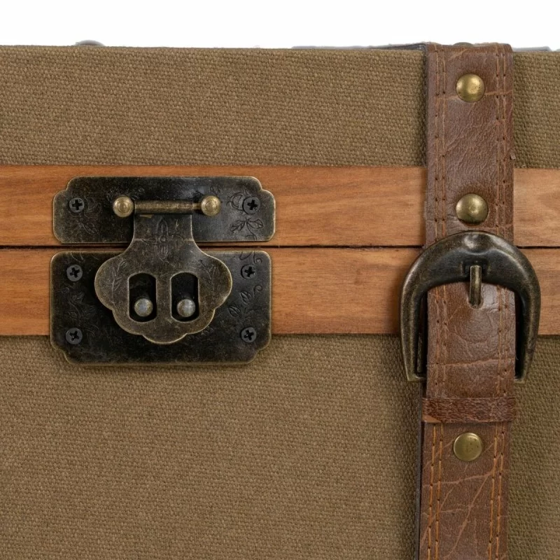 Set of Chests 45 x 30 x 29 cm Synthetic Fabric...