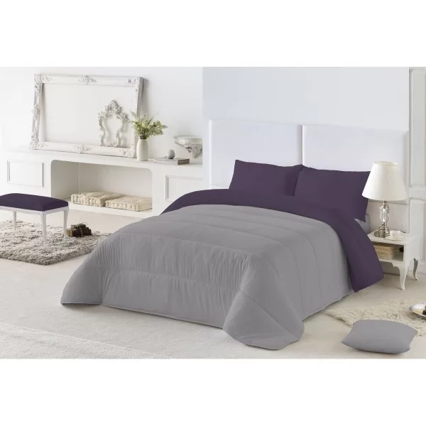 Duvet Naturals Colors Grey 300 gsm Aubergine (240 x 260 cm) (Double)