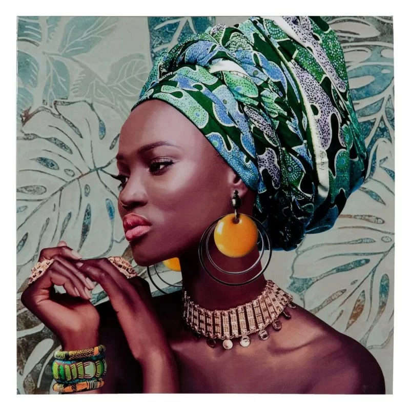 Canvas African Woman 60 x 2,5 x 60 cm