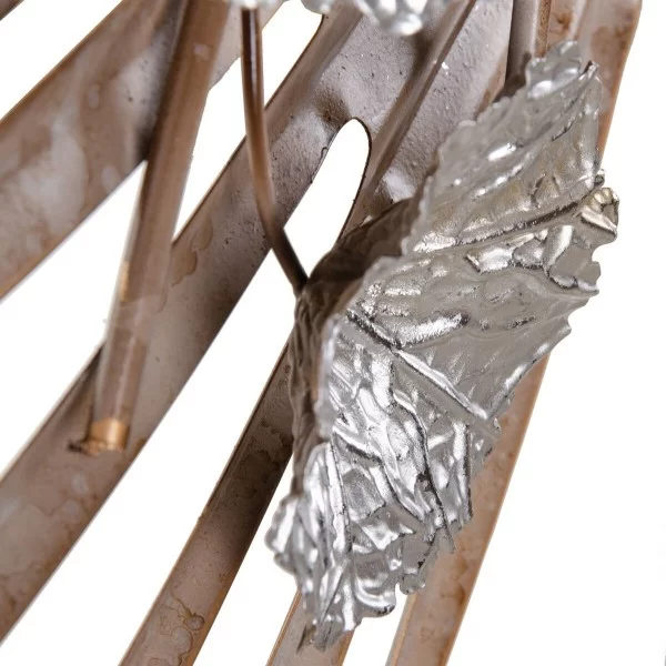 Wall Decoration 189 x 9 x 111 cm Metal Silver