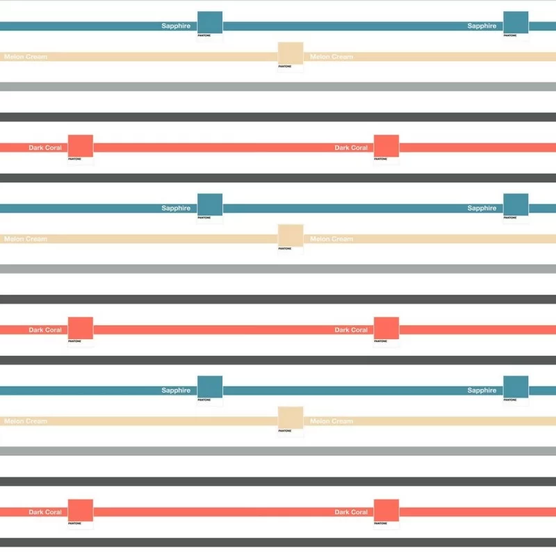 Bedspread (quilt) Narrow Pantone