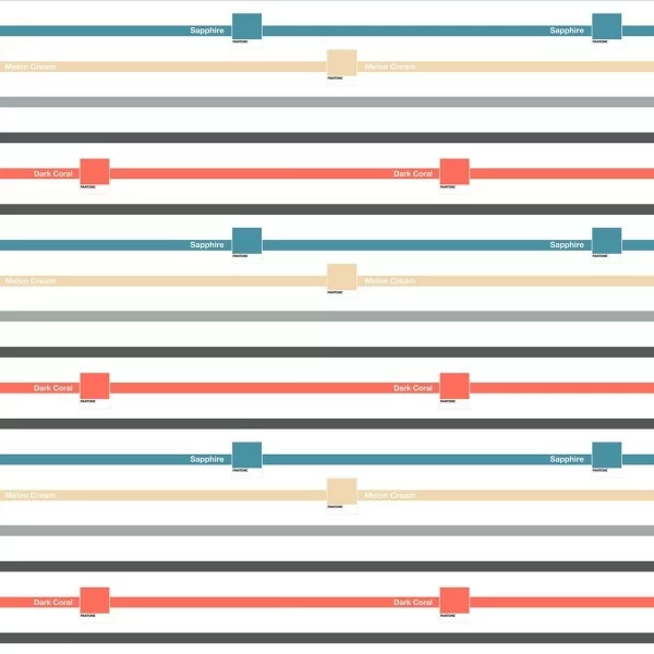 Bedspread (quilt) Narrow Pantone