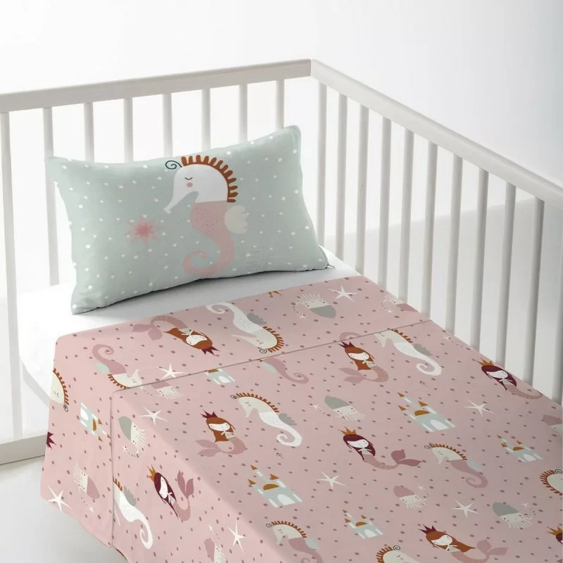 Top sheet Haciendo el Indio Seahorse 120 x 180 cm (80cm cot)