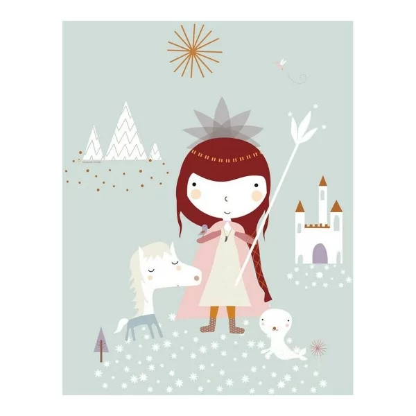 Top sheet Haciendo el Indio Dama Nieves 180 x 270 cm