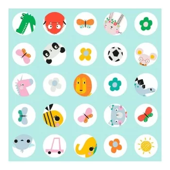 Top sheet Lemon Ribbon Points 180 x 270 cm 2