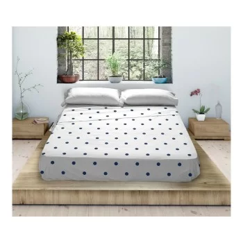 Top sheet Popcorn Beca Blue 210 x 270 cm (Double) 2