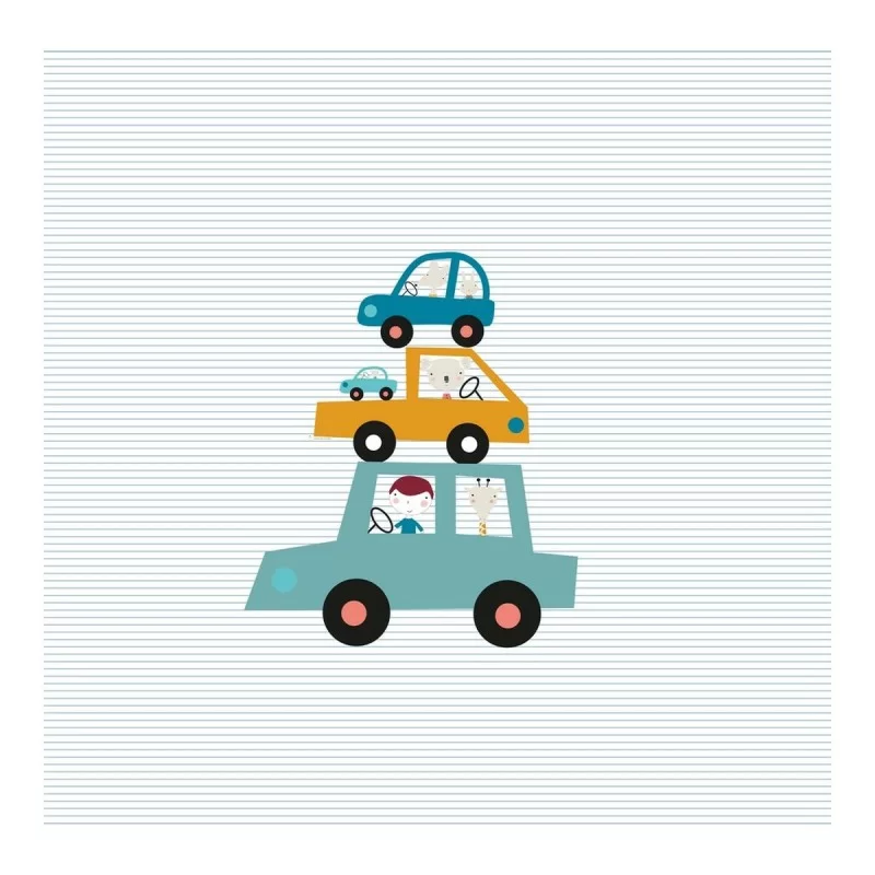 Top sheet Haciendo el Indio Cars 180 x 270 cm...