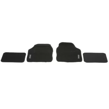 Car Floor Mat Set Dunlop Universal 4 Pieces Black 2