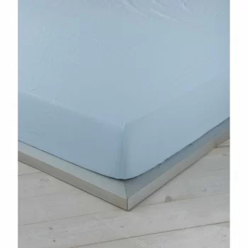 Fitted bottom sheet Naturals Blue 140 x 190/200 cm 2