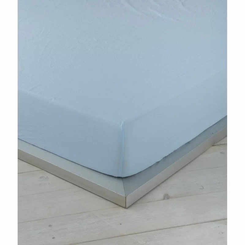 Fitted bottom sheet Naturals Blue 140 x...