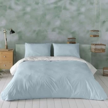 Nordic cover Naturals Reversible Blue White Super king... 2