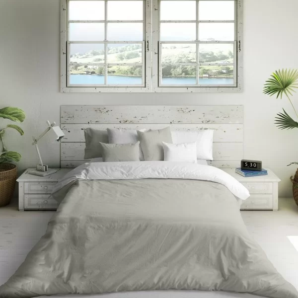 Nordic cover Naturals FUNDA NORDICA BICOLOR REVERSIBLE Reversible Grey Single (180 x 270 cm)